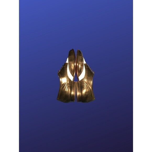 GIORGIO BRUTINI Brogue Wingtip Oxford, BLACK/WHITE, Men’s Size 9D, Pre-Owned,EUC - Picture 4 of 10